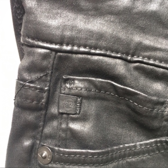 AG black coated jeans.  Size 26.  Excellent condition. - Picture 3 of 5